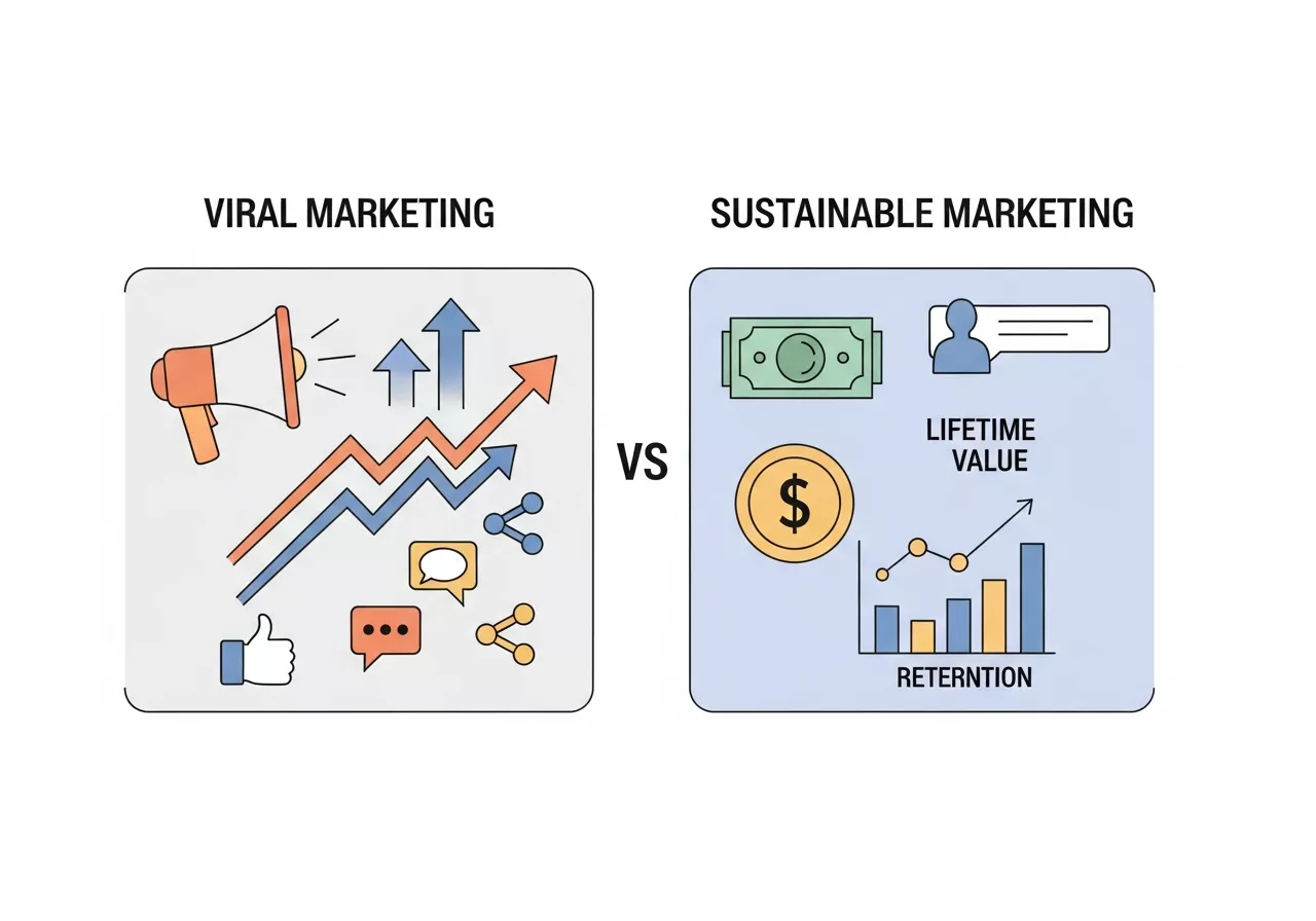 Viral vs. Sustainable Marketing