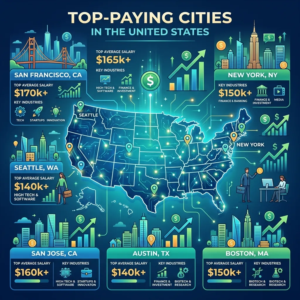 Top-Paying Cities in the United States