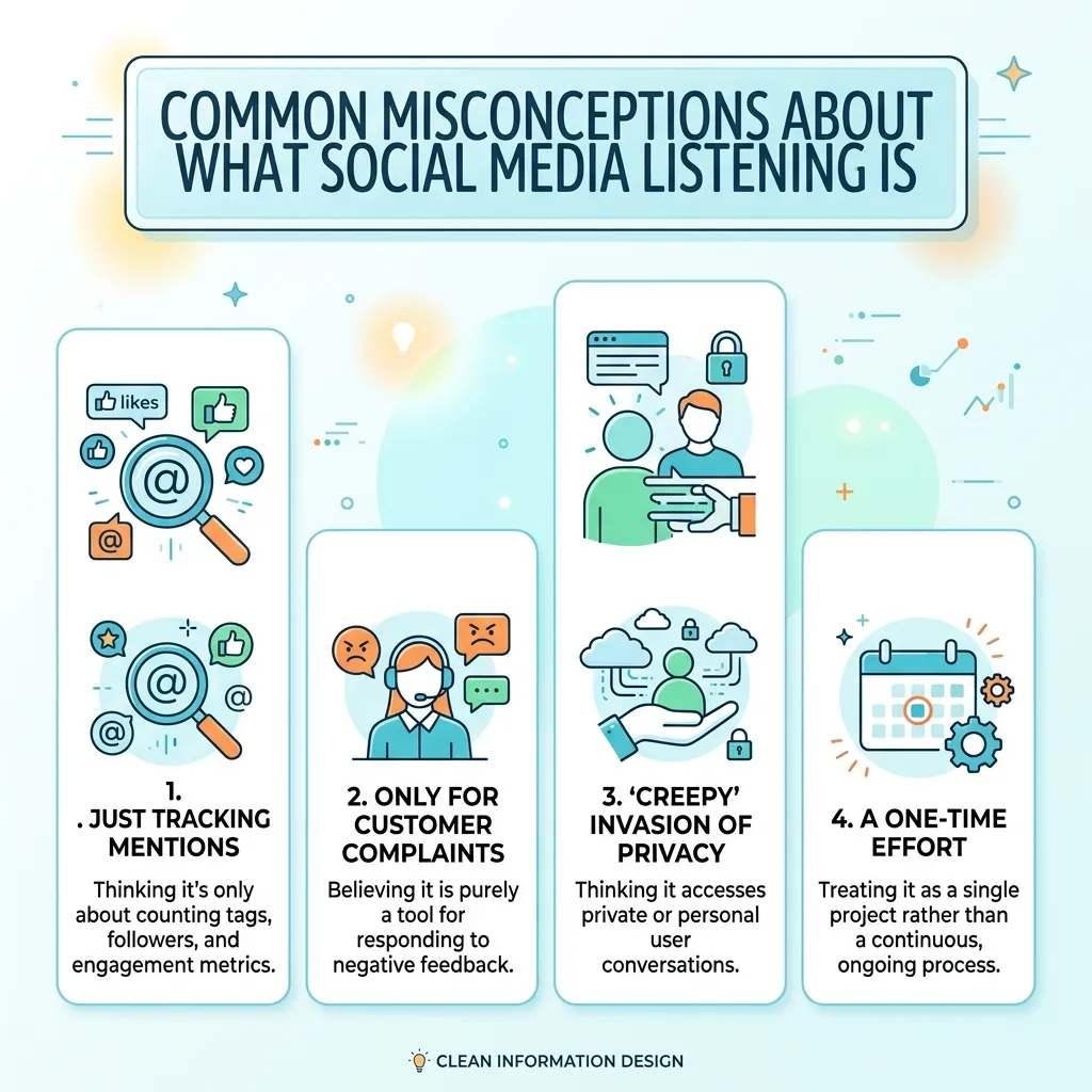 Common Misconceptions About What Social Media Listening Is