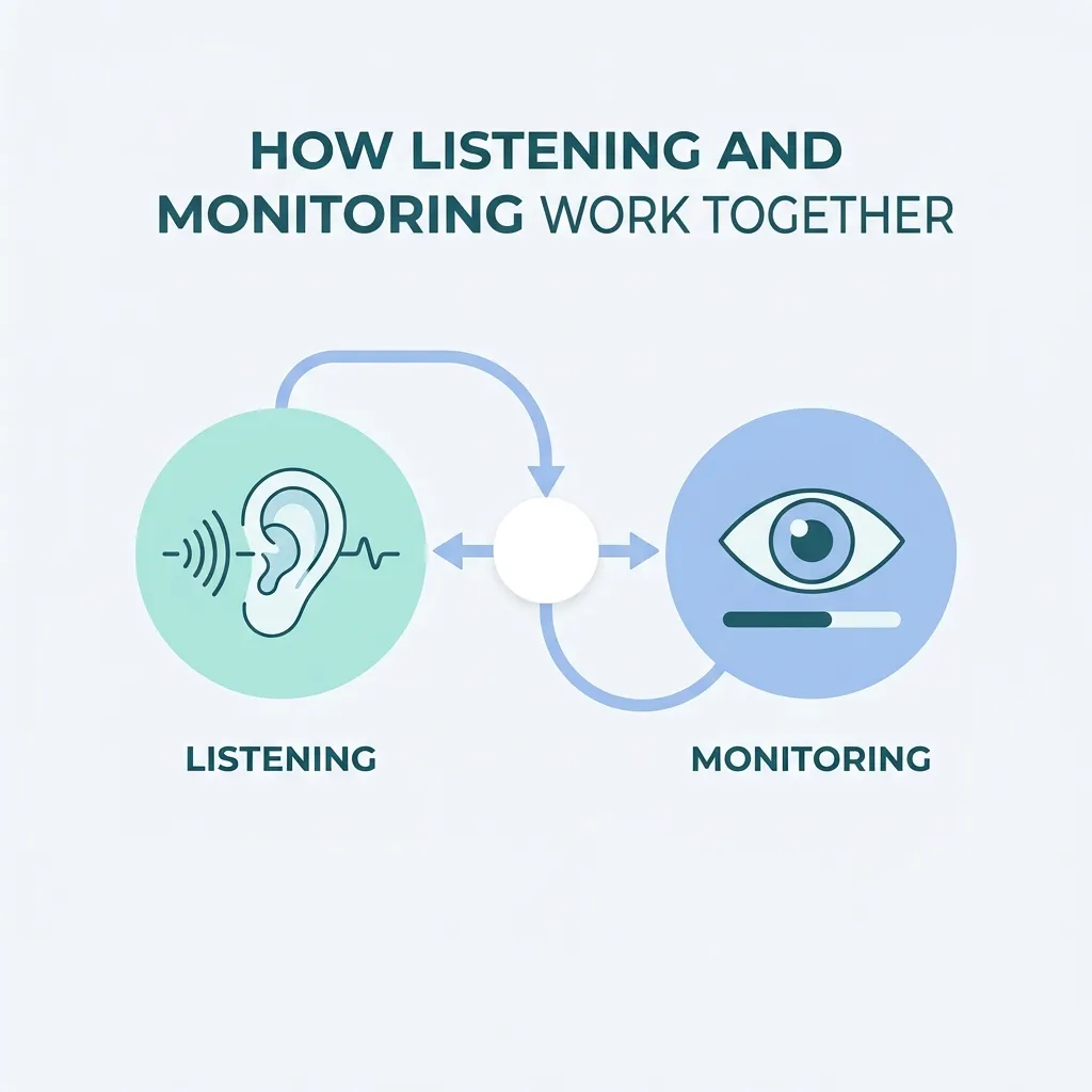 How Listening and Monitoring Work Together