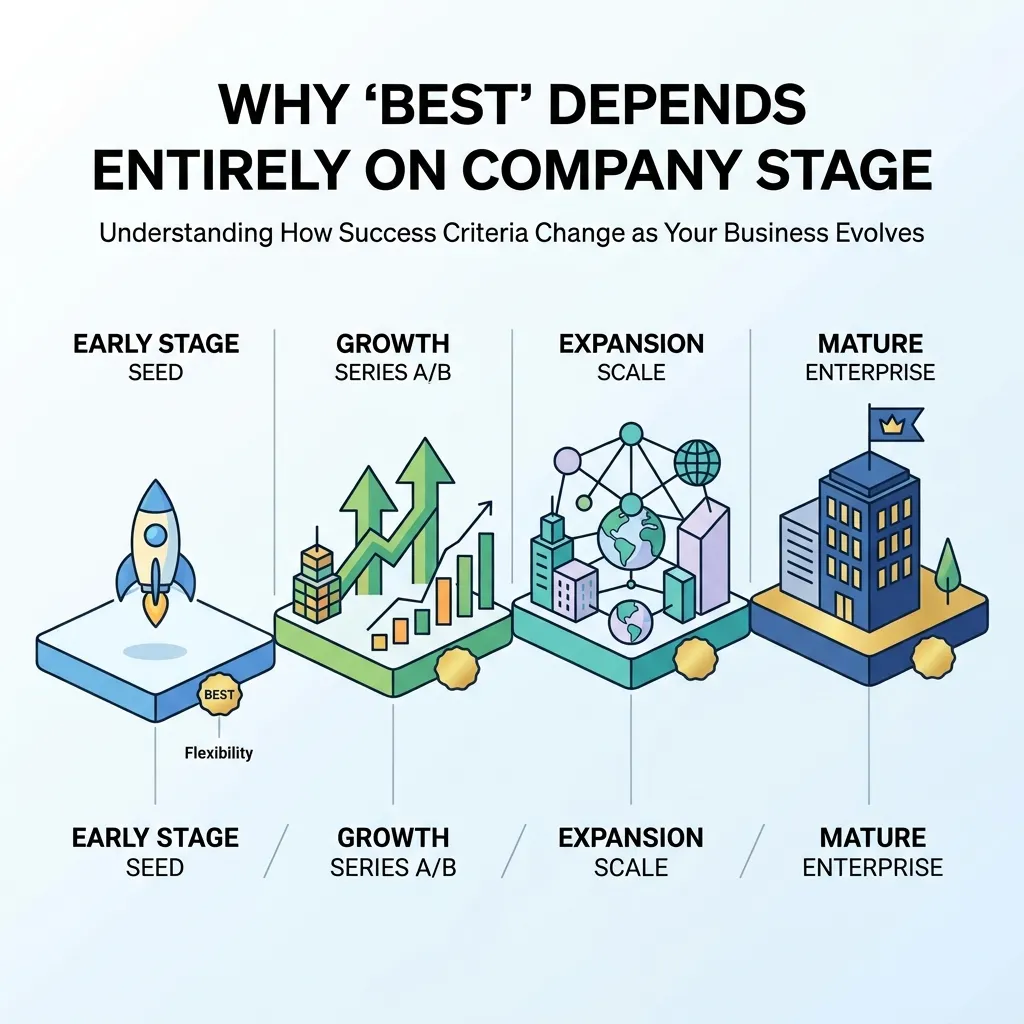Why Best Depends Entirely on Company Stage